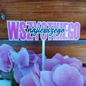Topper "Wszystkiego najlepszego"