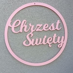 Dekoracja okienna "Chrzest Święty"