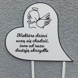 Topper "Niektóre dzieci uczą się chodzić, inne od razu dostają skrzydła"