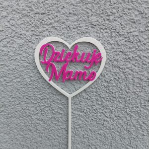 Topper "Dziękuję mamo"