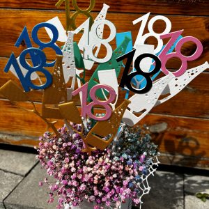 Topper "18 z szampanem"