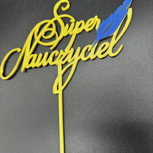 Topper "Super nauczyciel z piórem"